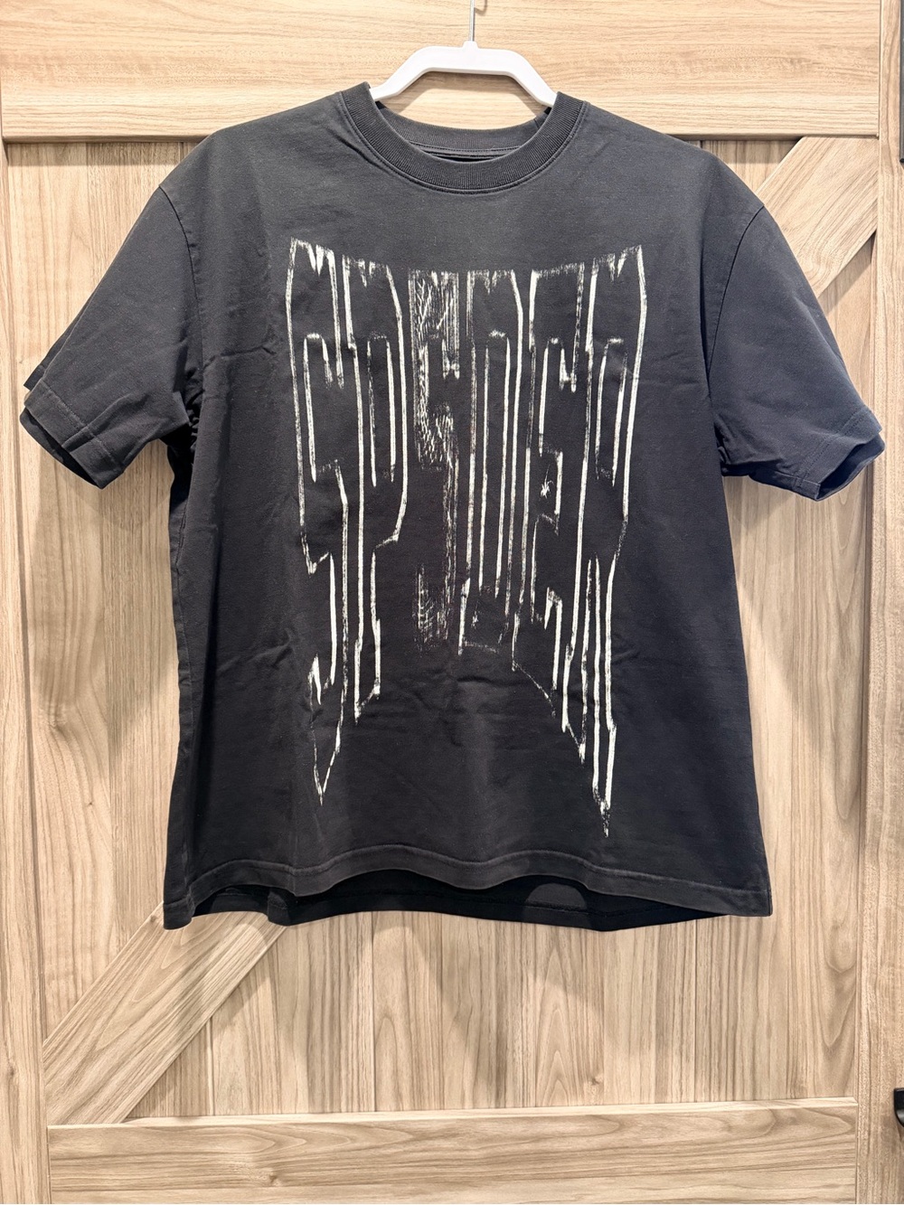 Sp5der Black Graphic Short-Sleeve T-Shirt M